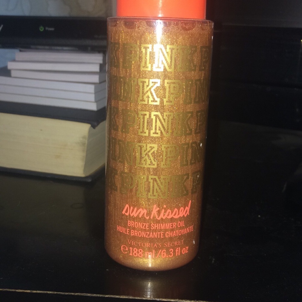 Pink Victoria Secret shimmer bronzing oil